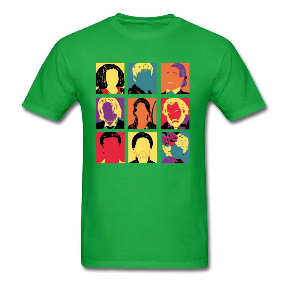 Hunger pop 100% Cotton Men Short Sleeve Tops T Shirt Funny Summer/Autumn Tshirts Casual T-Shirt Slim Fit Round Neck Hunger pop green