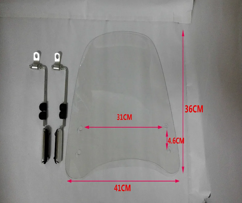Motorcycle Windscreens Wind Deflectors Scratch resistant scooter windshield PC 1 6 mm Thickness For Chinese Scooters