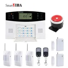 SmartYIBA с ЖК-дисплеем и клавиатурой Autodial GSM SMS Охранная сигнализация наборы для удаленного домашнего видеонаблюдения беспроводная Проводная сигнализация против вора