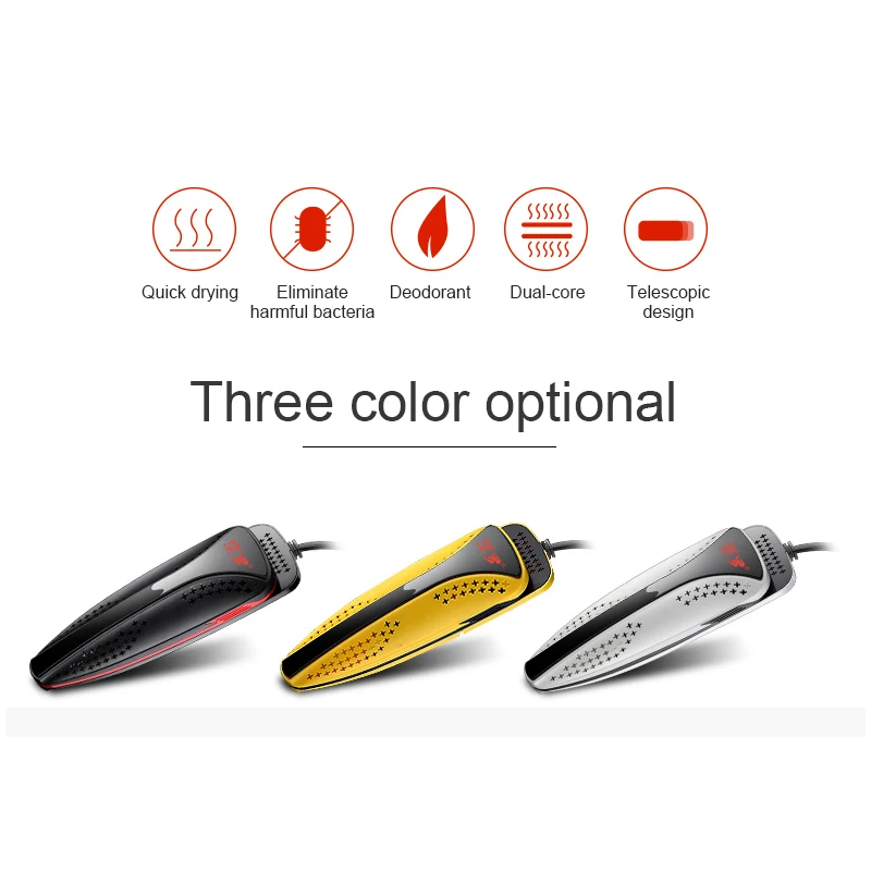 110V220V Portable Shoe Dryer Foot Protector Boot Odor Deodorant Device Shoes Drier Heater 3 Colors NEW Foot Warmer (3)