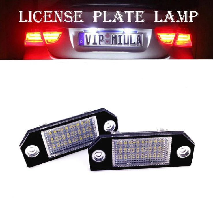 

2 Pcs 6500K 1.4W 12V LED License Plate Light Lamps FOR Ford Focus C-MAX MK2