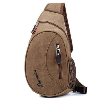 

Casual Chest Bag Men Canvas Small Crossbody Bag Male Luxury Quality Travel Pack Single Shoulder Bags Man Military Messenger Bag