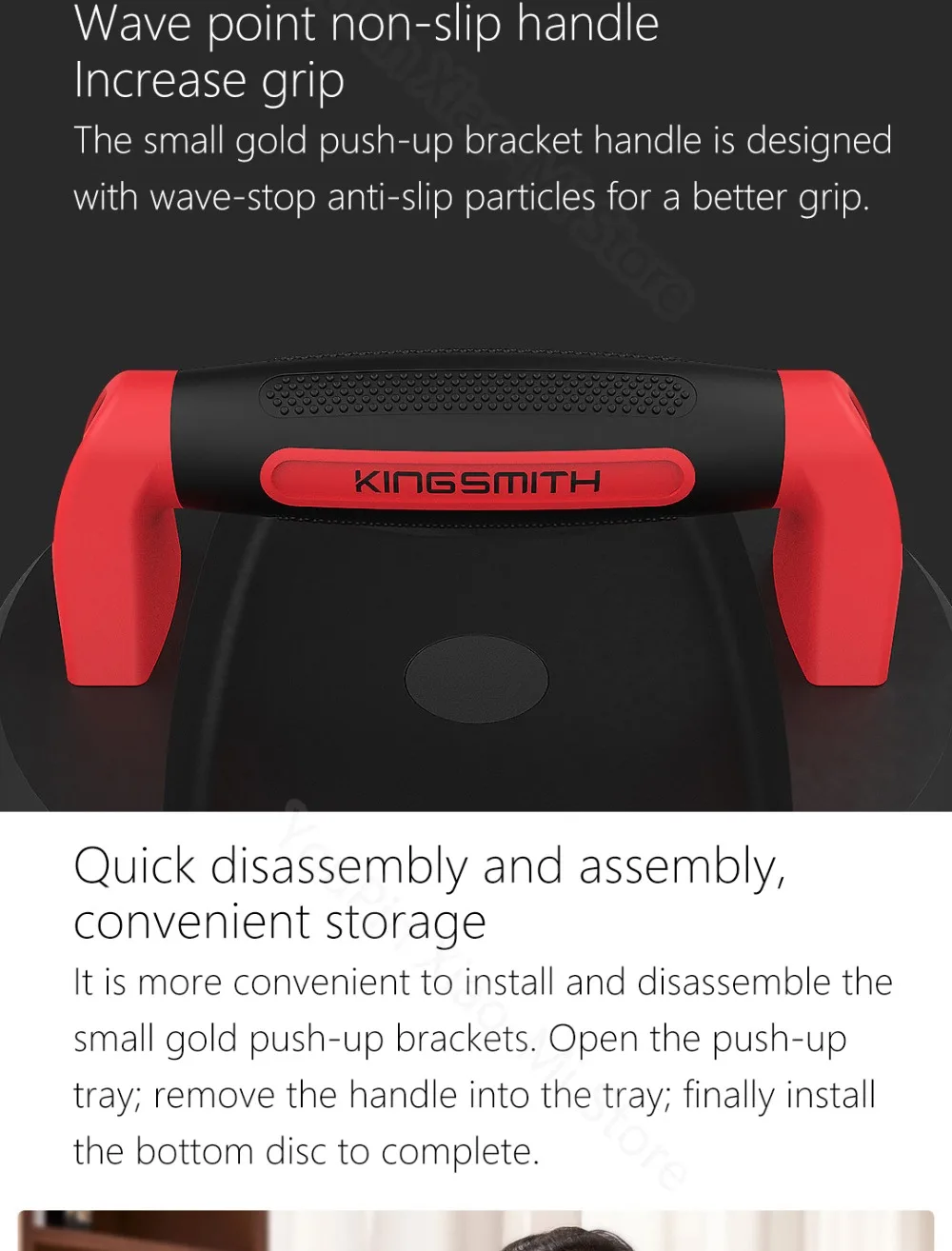 2 шт. Xiaomi Youpin Kingsmith пуш-ап Кронштейн Поддержка неустойчивая тренировка Съемная сборка ежедневных упражнений