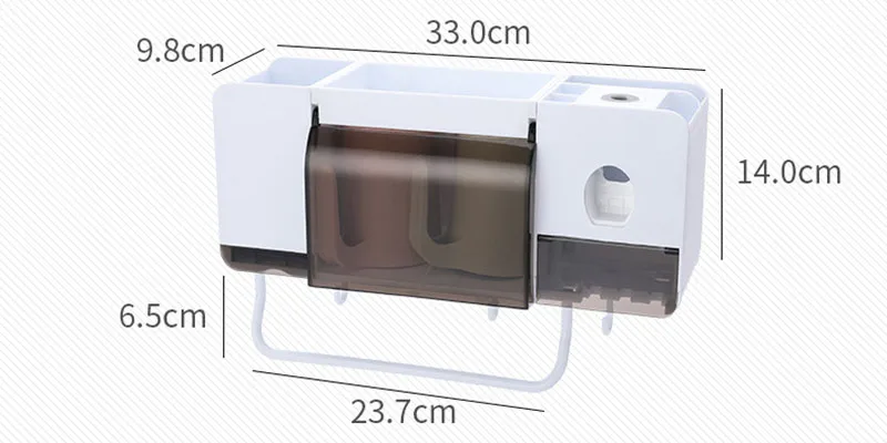 Настенный держатель для зубных щеток с чашками автоматический соковыжималка для зубной пасты диспенсер для хранения ванной комнаты Набор аксессуаров для ванной комнаты