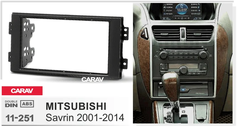 CARAV 11-251 высокое качество Радио Фризовая для MITSUBISHI Savrin 2001+ стерео Фризовая тире CD отделка Установка комплект