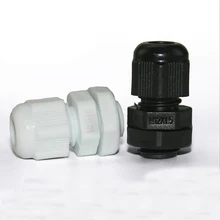 M12 доказательство воды кабельный ввод Водонепроницаемость M12x1.5 светодиодный кабель совместных сращивания 100 шт