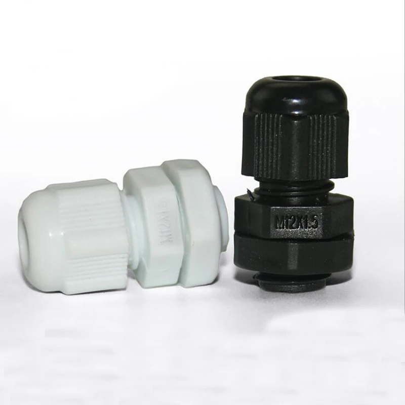 

M12 Water proof Cable Gland Waterproofing M12x1.5 LED Cable Joint Splice 100pcs