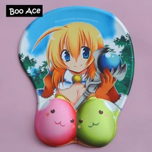 R02 пикантные Большая мягкая грудь 3D игровой Мышь коврик для отдыха С упором для запястий Мышь Pad H3.2cm/1,2"