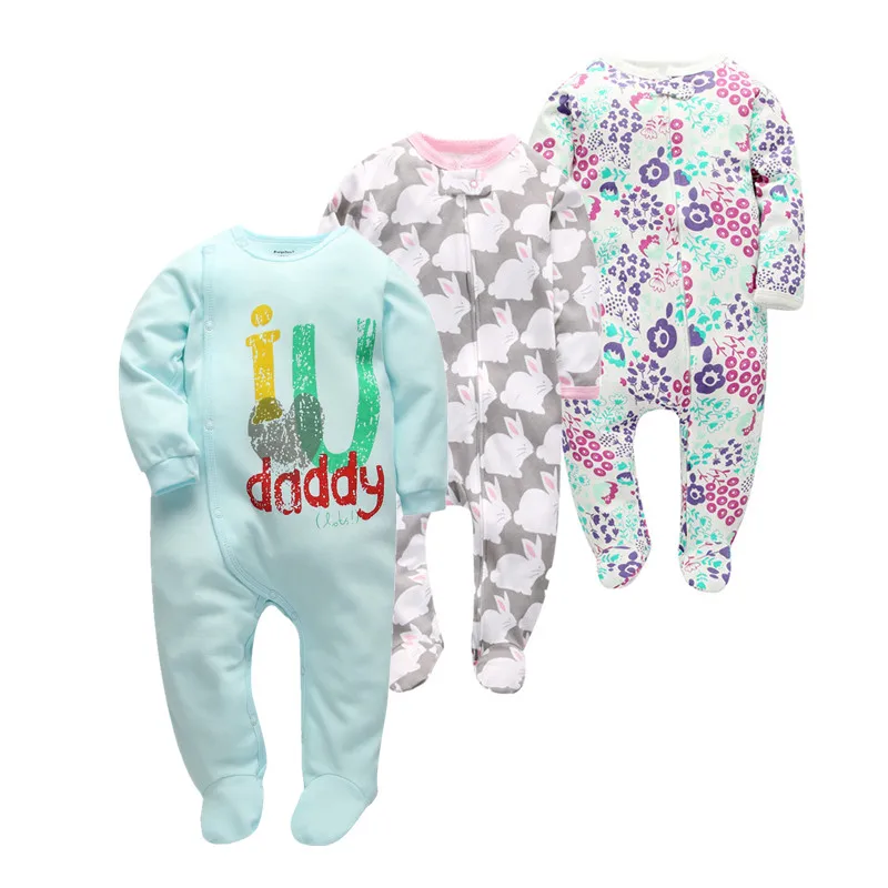 Super soft baby girl clothes cotton one pieces rompers infant jumpsuits