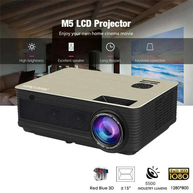 best projector Sound charm Biggest Sale LED Full HD LED Smart Projector,Android WIFI Projector Support 1080P best projector for home theater