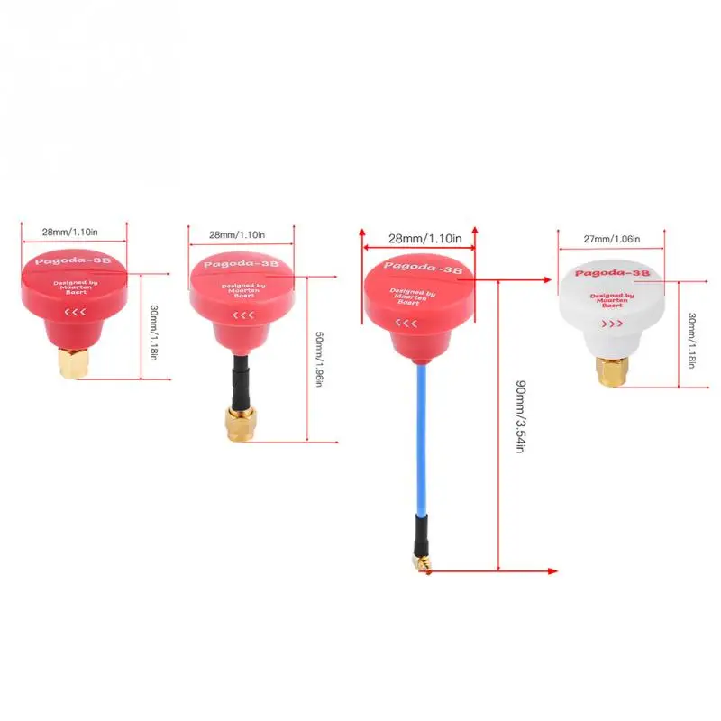 RHCP LHCP SMA MMCX FPV антенна 5 55 6 05 ГГц 2 дБ ABS круговой поляризационный аксессуар для