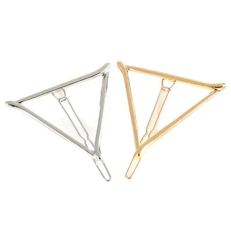 

Minimalist Geometric Triangle-Shape Hair Clip,Dainty Hollow alloy Hairpin Clamps Accessories Barrettes Bobby Pin Ponytail Hold