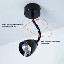 LukLoy шланг маленький LED-светильник светодиодный настенный светильник Монтируемое потолочное освещение фон настенное точечное освещение потолочный светильник окна точечные светильники