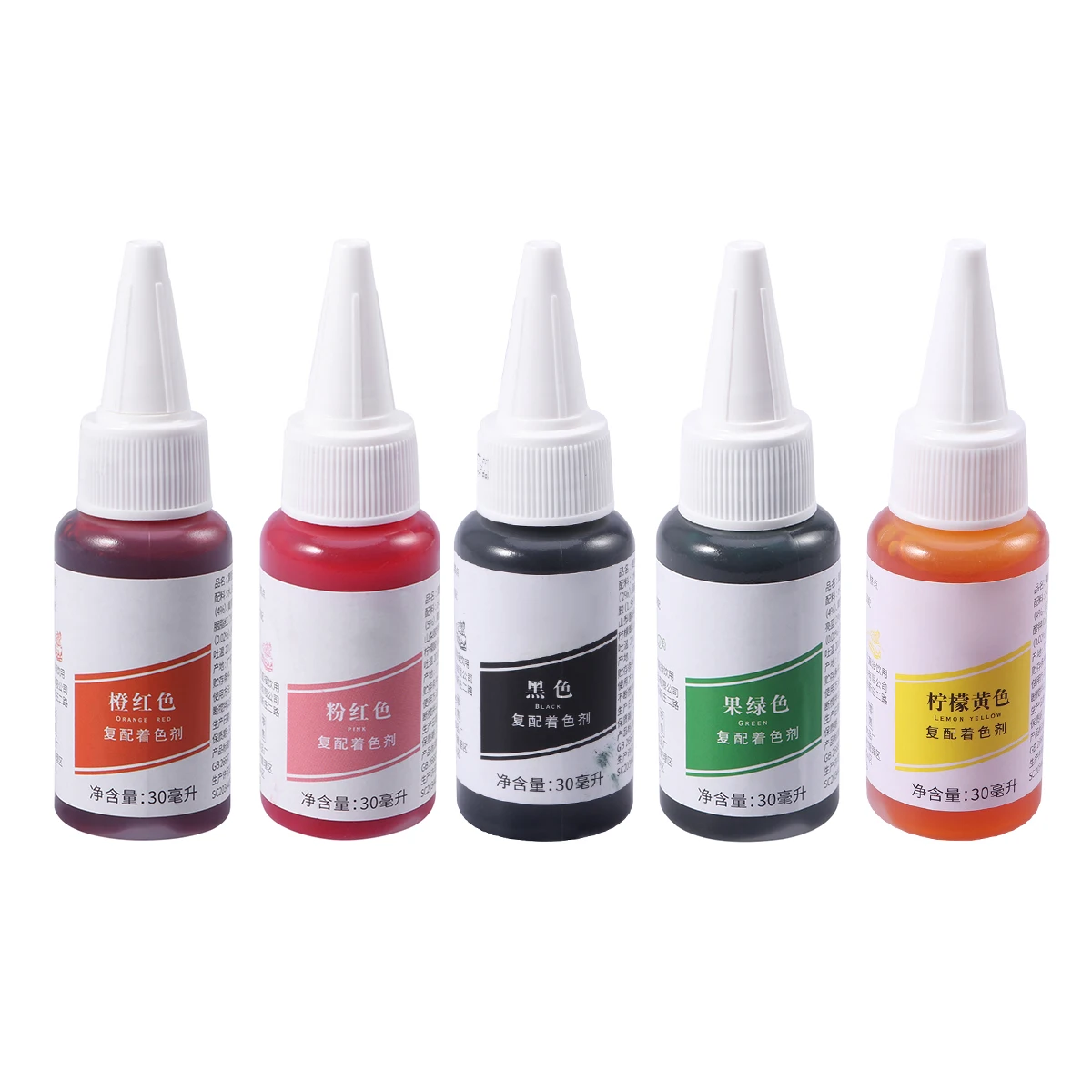 

30ml Baking Food Colouring Cake Colorant Decorating Colors for Fondant Macarons 5 Colors DIY Baking Accessories