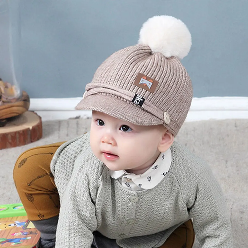 

Tollder Kid Baby Beanie Hat Cap Knitted hat Newborn Baby Knit Warm wild cute Newborn Toddler Kids Baby Boys Girls Winter Warm