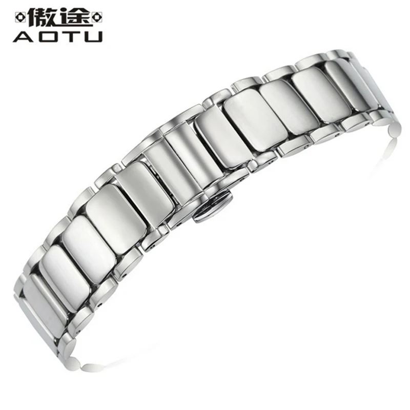 

Ladies Stainless Steel Watchbands For Tissot 1853 T009 Women Top Quality Watch Band 17mm Metal Watch Strap For Brand Watches