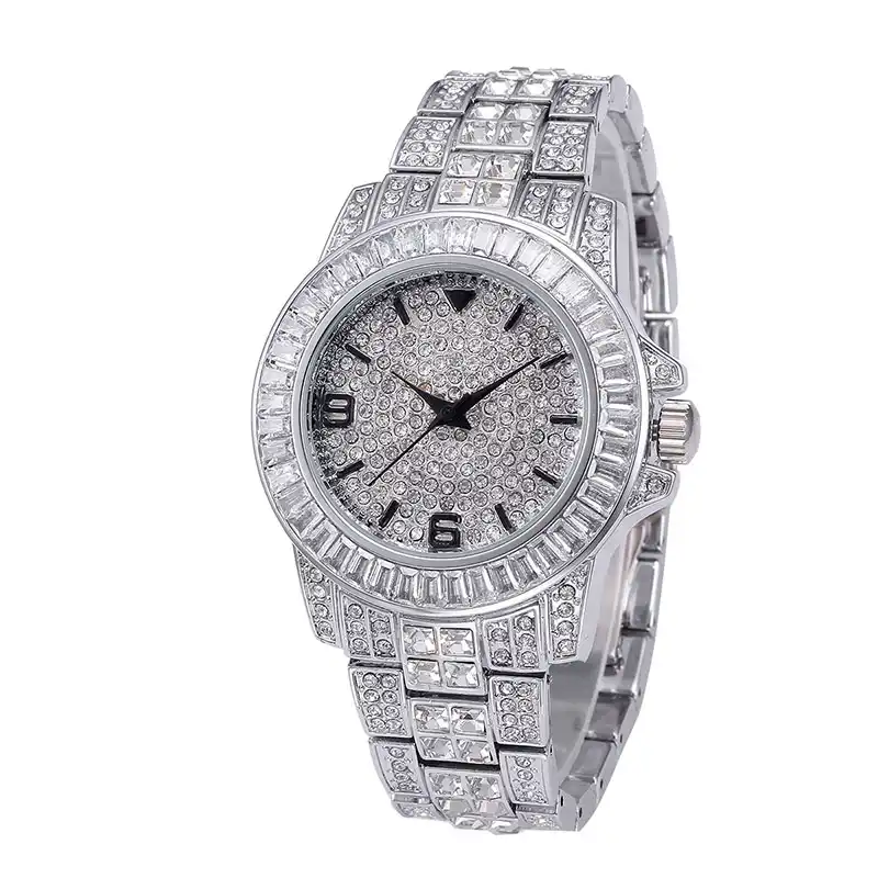 cubic zirconia iced out watch