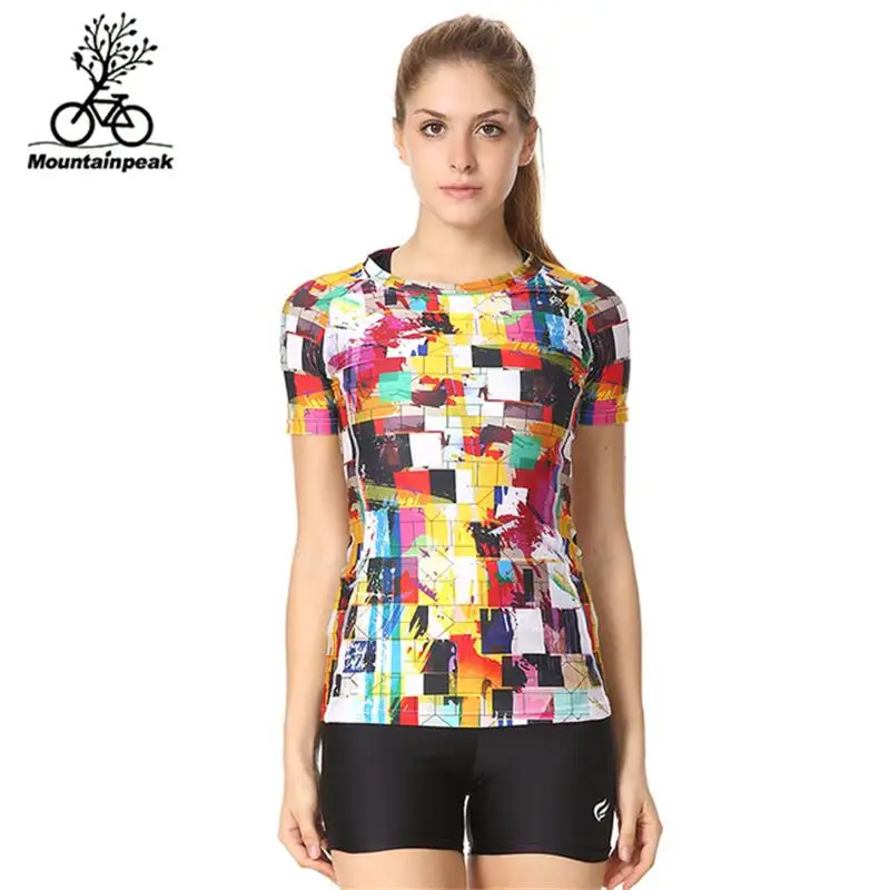 4 узора женские рубашки для бега одежда йоги размер Female спортивные фитнеса