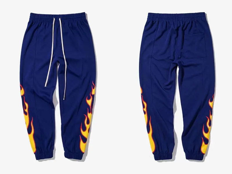 Flame Fire Printed Harem Pants 2