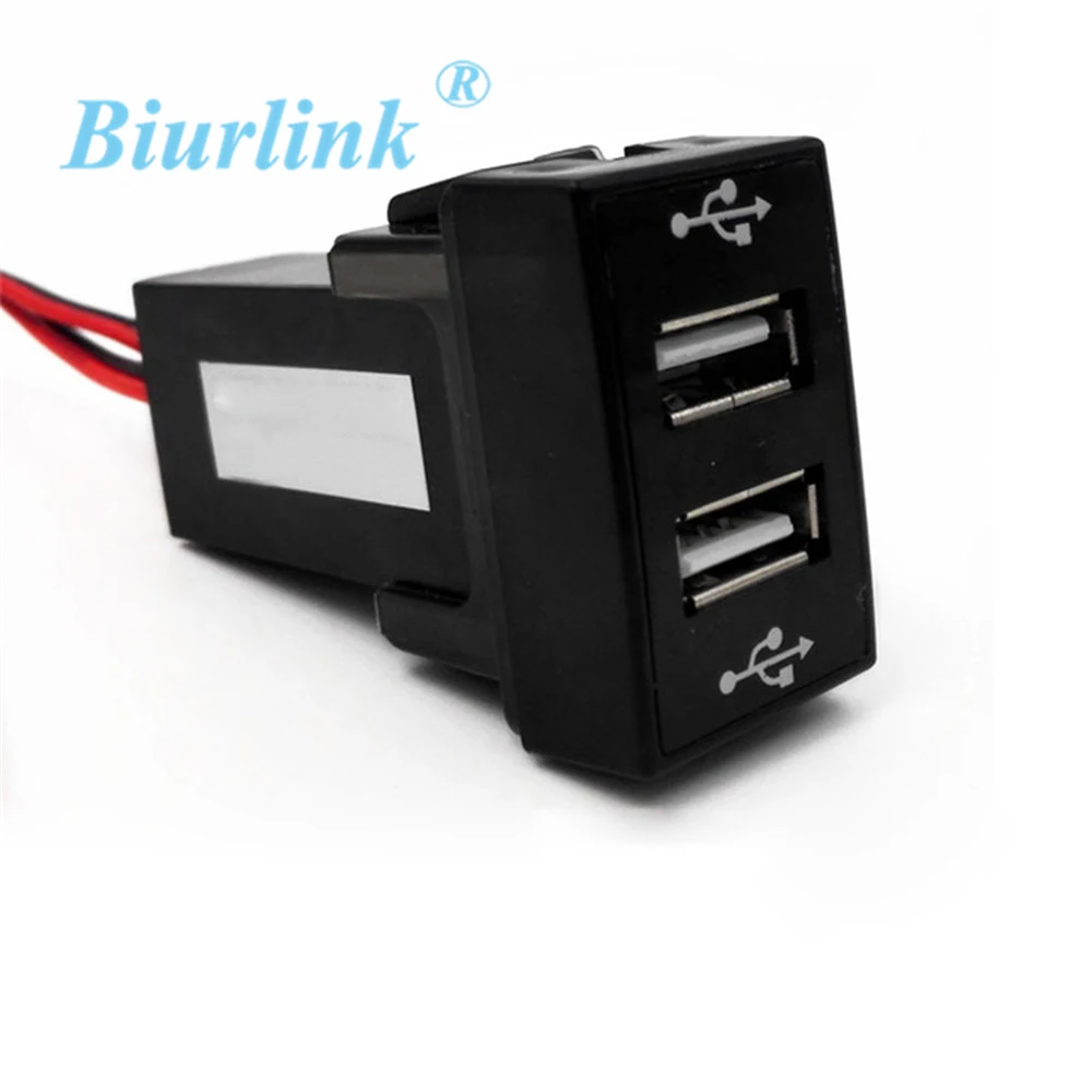 

Car USB Charger Dual USB Socket USB Interface Charging Port for Ford Ranger for Tablet Phone GPS