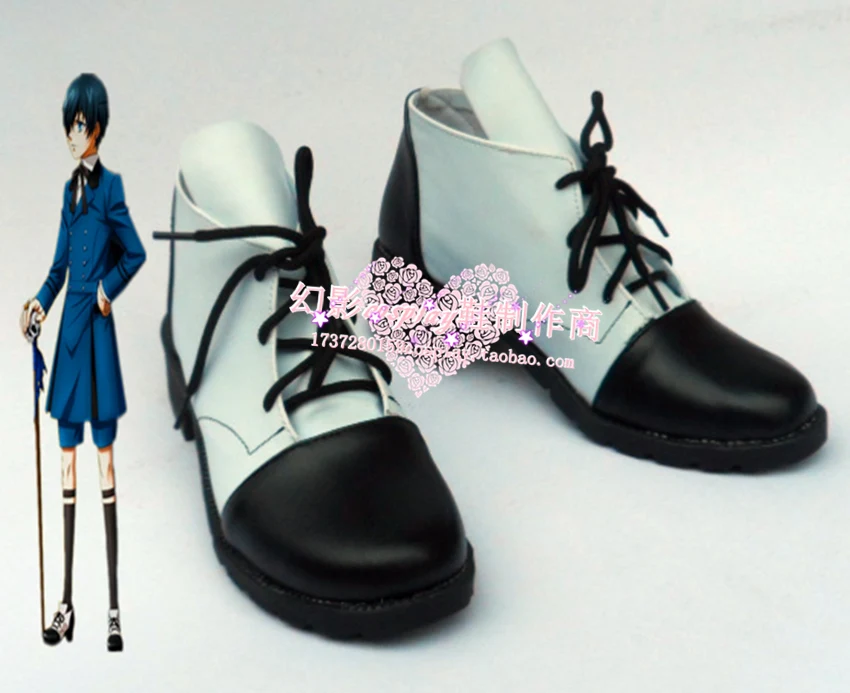 Black Butler Ciel Phantomhive Короткие Хэллоуин Косплей Обувь H016 | Тематическая одежда и