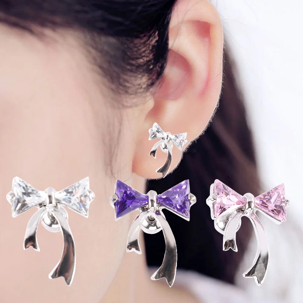 316L Surgical Steel Rose Gold Ion Plated Nose /& Ear Cartilage Ring with Heart