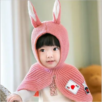

New Baby Knitted Hat Infant Winter Warm Hat Beanies Kids Boys Girls Cap Scarf