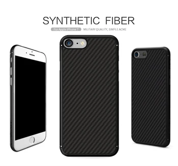 

Nillkin synthetic fiber Cell phone case for Apple iPhone 7 6 6S 6S Plus Hard Carbon Fiber PP Plastic Back Cover Case