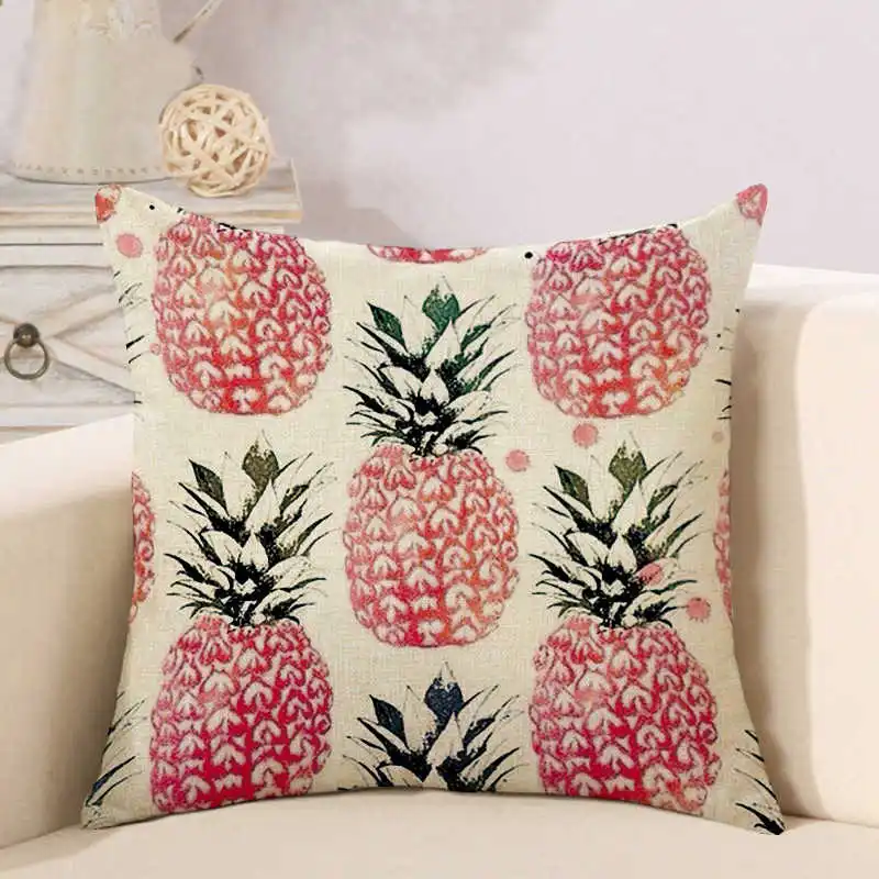 pillowcase pineapple linen cushion cover (3)