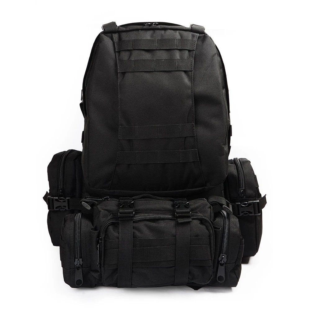 

Military Outdoor 50L Backpack Rucksack Camping Hiking Trekking Bag (Black)