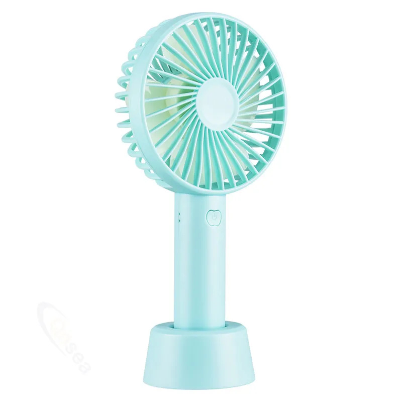 

Qosea 1200mAh USB Fan Handheld Desk Fan Battery Operated Charging Desktop 3 Speeds Small Mini Cooling Desk Table Fan
