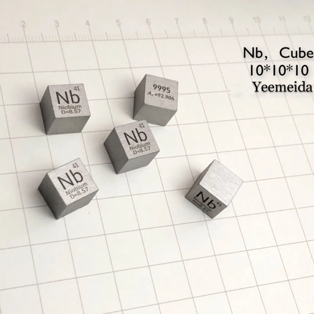 10 мм Плотность куб V Nb Ta Cr Mo W Ti Zr Hf Fe Co Ni Cu 99.95% чистый элемент коллекция образцов