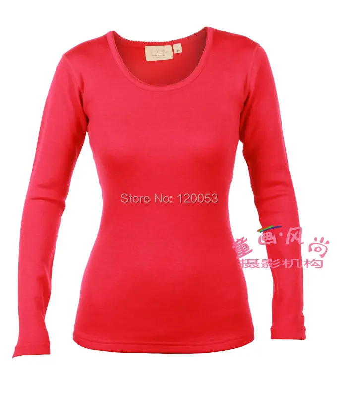 

Women's 100% Australia Merino Wool Underwear Top, Women's Merino Wool Baselayer, Merino Wool Ski Underwear, 230GSM Interlock