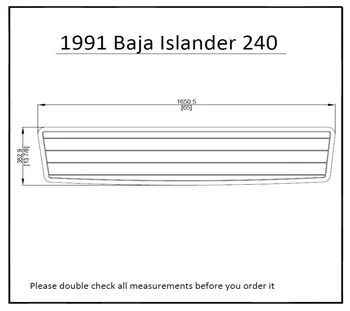 

1991 Baja Islander 240 Swim Platform Pad Boat EVA Teak Decking 1/4" 6mm