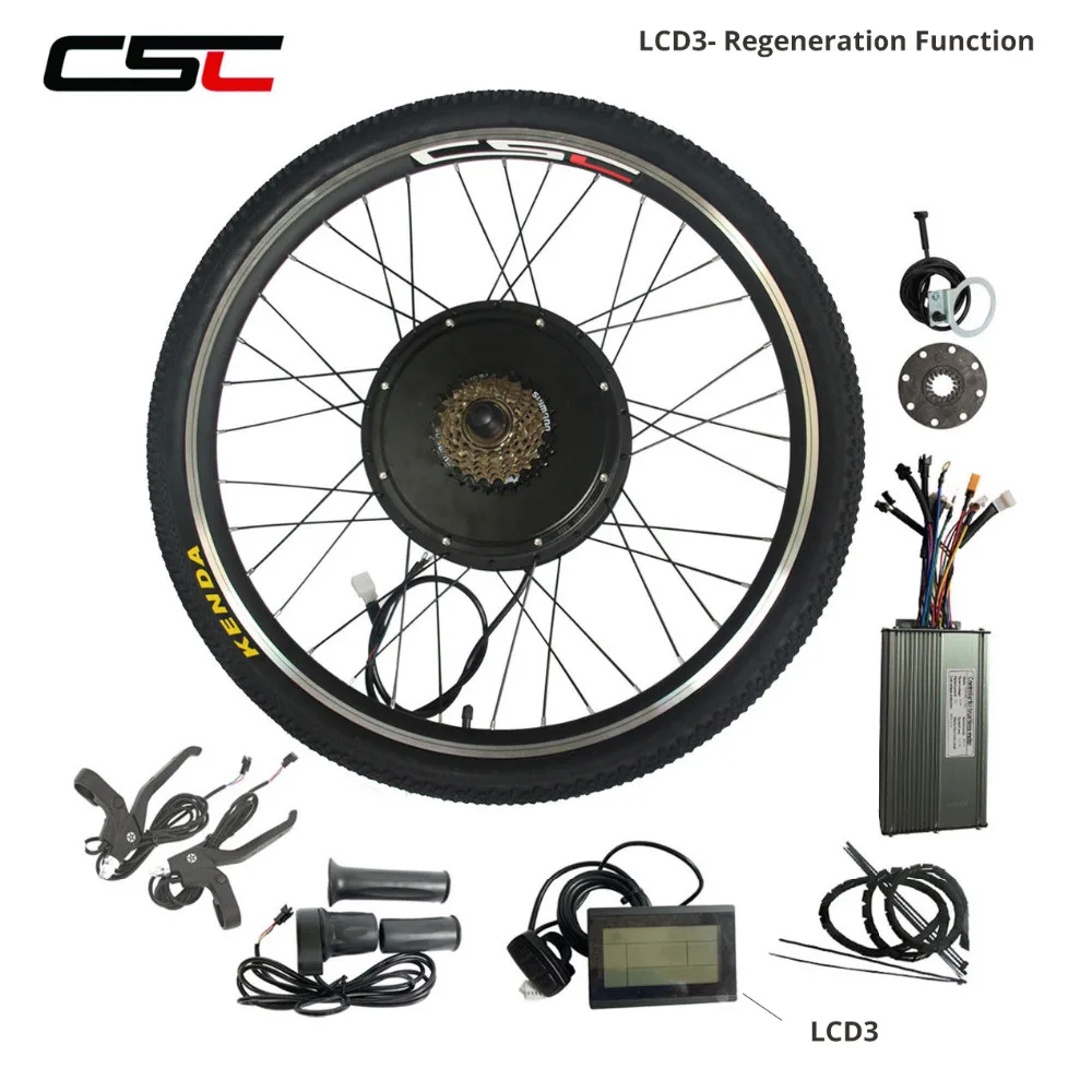Buy Electric Bike Conversion Kit 48V 1000W 1500W E Bicycle Hub Motor Wheel 20