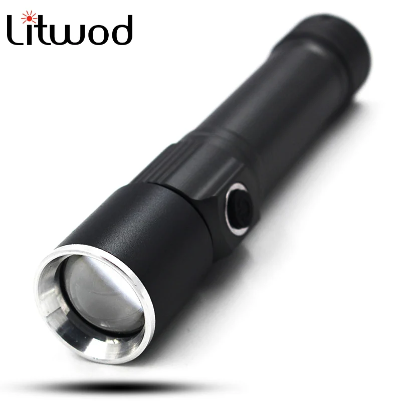 Litwod Z20S-001 XM-L Q5 светодиодный Портативный алюминиевый фонарик беговые кроссовки, легкая с магнитным для кемпинга на открытом воздухе выбрать 18650 Батарея