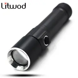 Litwod Z20S-001 XM-L Q5 светодио дный Портативный Алюминий фонарик Спорт света с Магнитная для кемпинга открытый выберите 18650 Батарея