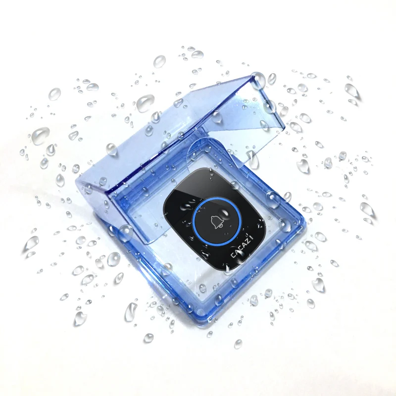 

2PCS Waterproof Cover For Wireless Doorbell Smart Door Bell ring chime button Transmitter Launcher call heavy rain Accessories