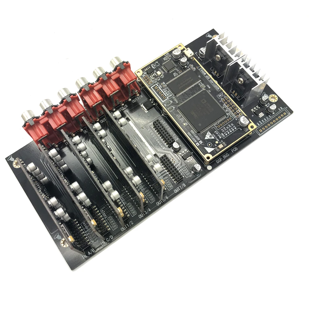 ADSP21489 development board ADC PCM1804 Input board+DAC PCM1798 output board 4 in 6 out processor HIFI audio DIY