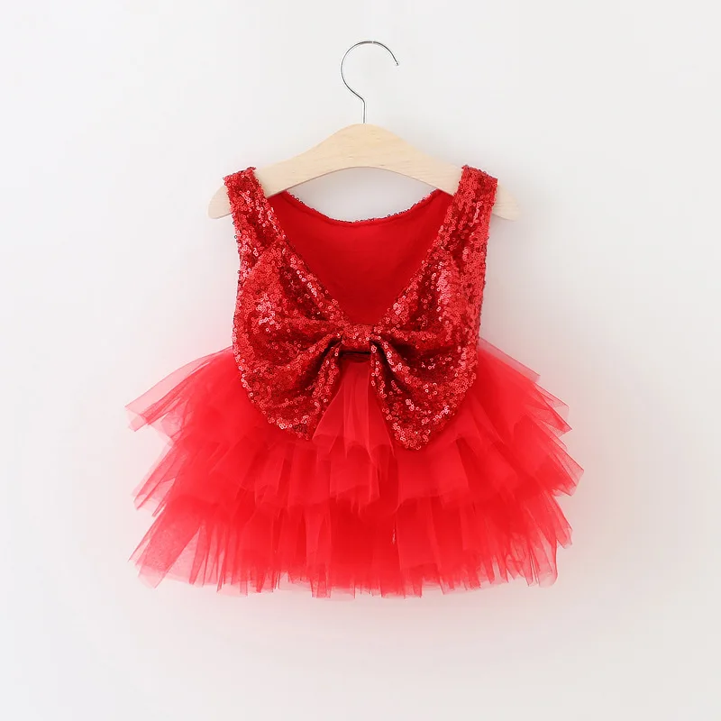 5p225 Блёстки Платье для маленьких девочек Новинка 2017 года торжественные платья для девочек летнее платье принцессы эксклюзивная одежда для