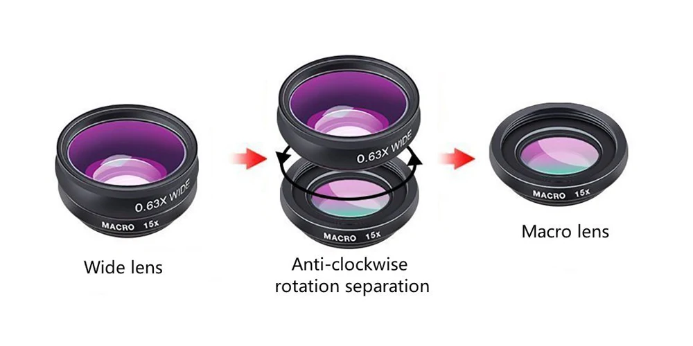 APEXEL 10 в 1 Набор объективов для телефона универсальный широкоугольный макрофильтр CPL телескоп объектив рыбий глаз для почти смартфона