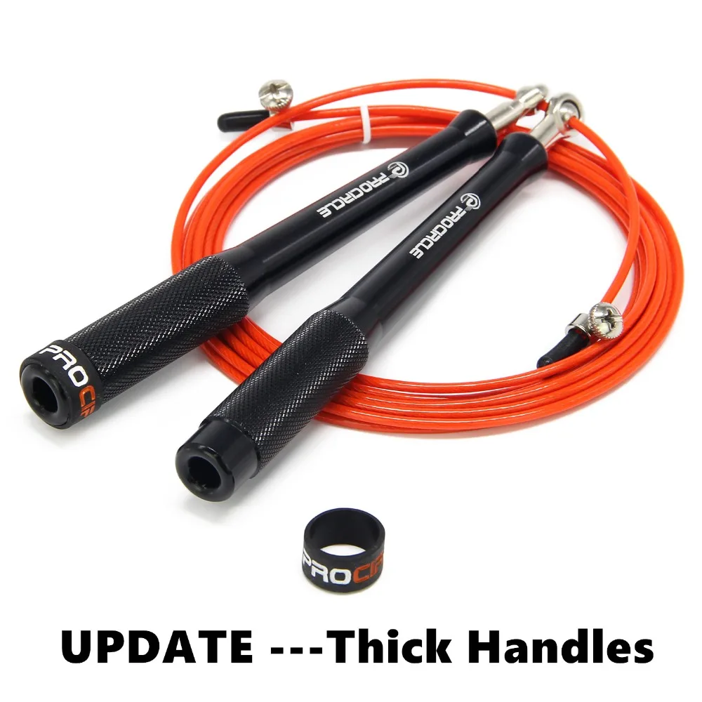 ProCircle Jump Rope Ultra-speed Ball Bearing Skipping Rope Steel Wire jumping ropes for Boxing MMA Gym Fitness Training