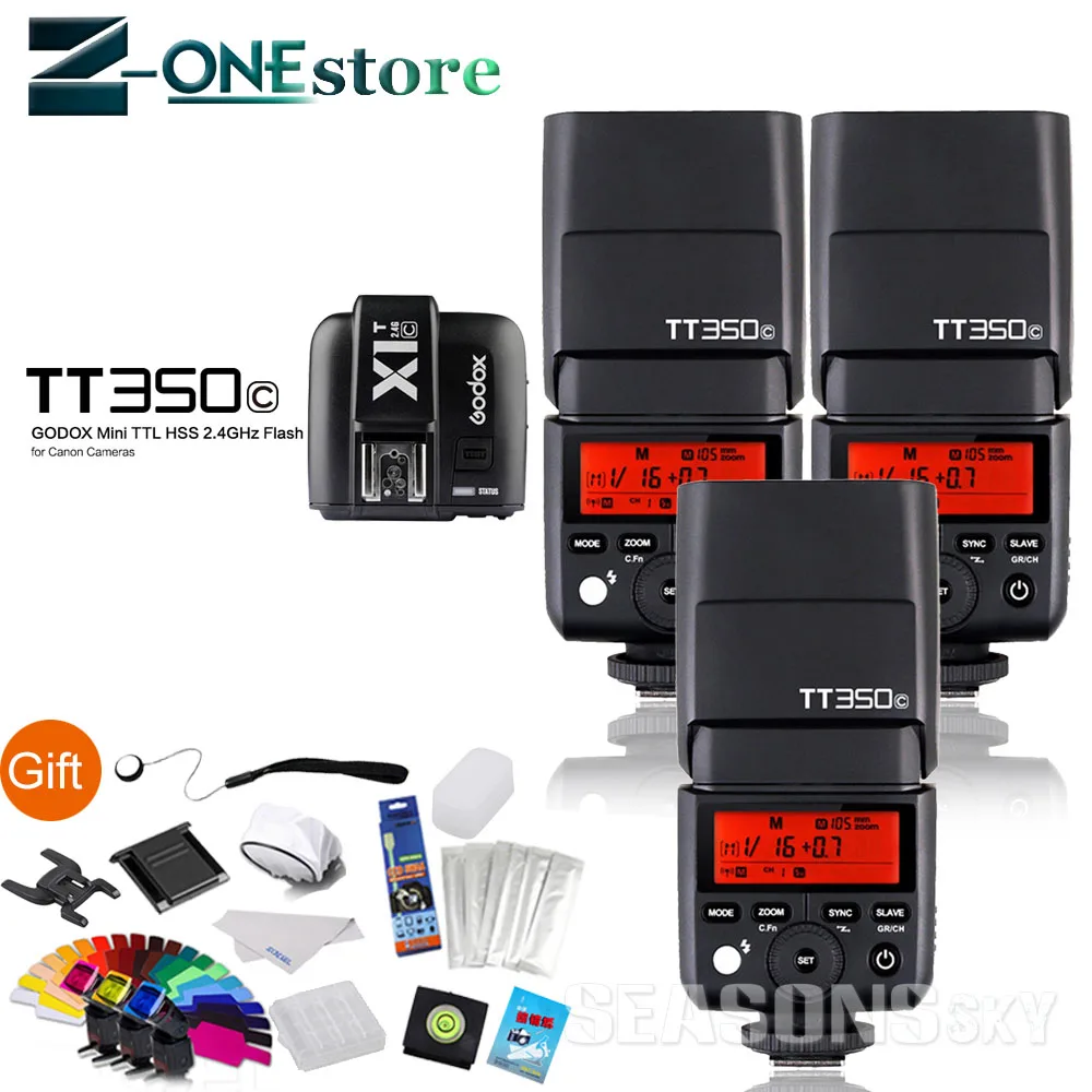 Godox TT350C Flash Thinklite TTL Speedlite 2.4 G HSS 1/8000s GN36 Compatibile con Canon 5D Mark III 80D 7D 760D 60D 600D 30D 100D 1100D