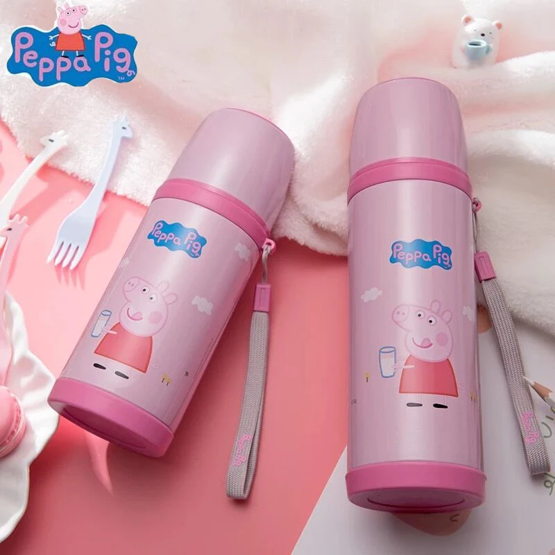 Original Peppa pig Children Vacuum Thermos 500ML 316 Stainless Steel