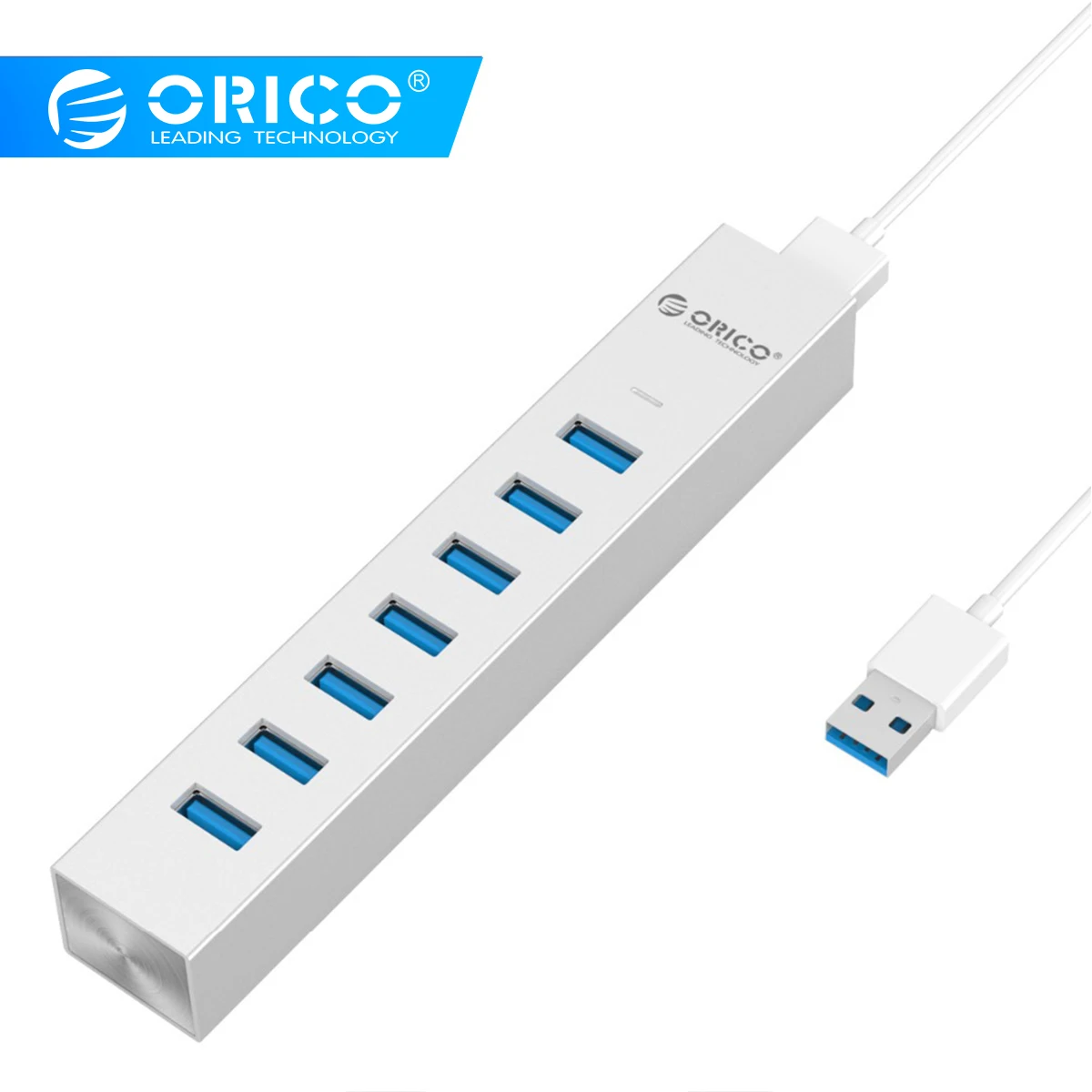 ORICO алюминий 7в1 USB3.0 концентратор супер скорость 5 Гбит передачи данных usb разветвитель для MAC Surface pro 6 huawei Matebook