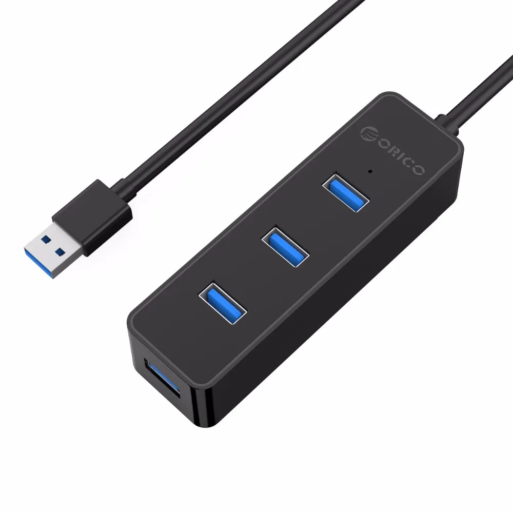 ORICO W5PH4-U3 USB 3,0 4 порта концентратор 5 Гбит/с высокая скорость для ноутбука компьютера телефона планшета ультрабук с чипсетами Vl812 черный/белый