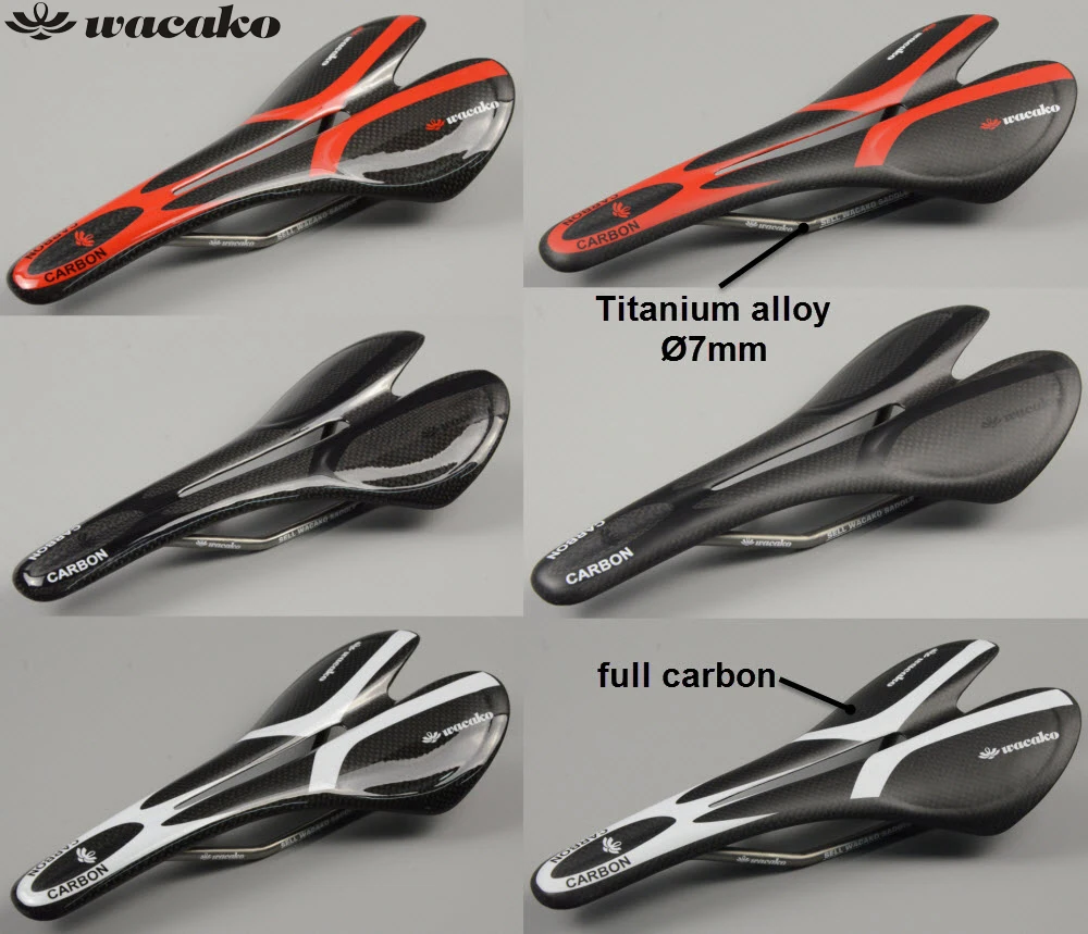 

wacako carbon Road Bicycle Saddle titanium bow Road/MTB Mountain Cycling Bike Seat Saddle Cushion Bike Accessories