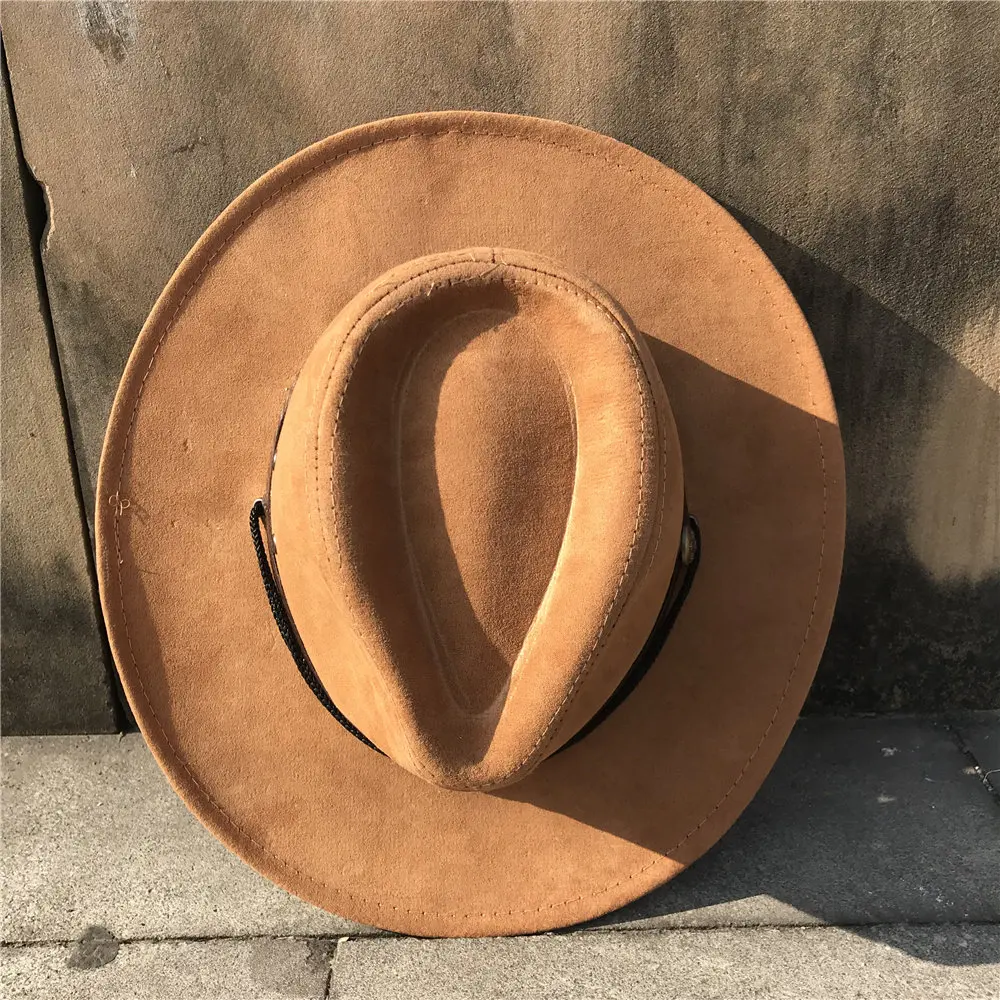 Women Men Hollow Western Sun Hat Dad Boater Sombrero Hombre
