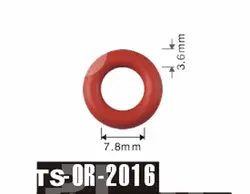 Бесплатная доставка Tenso 7,8x3,6 мм Топливная форсунка O'Rings ORings уплотнительные кольца для автомобилей TS2016