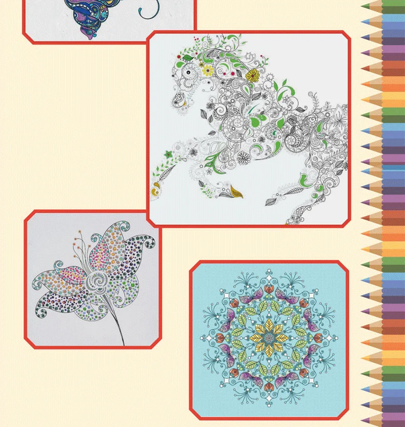 98 страниц, Цветочная раскраска для детей и взрослых, антистресс, подарки, граффити, рисование, раскраска